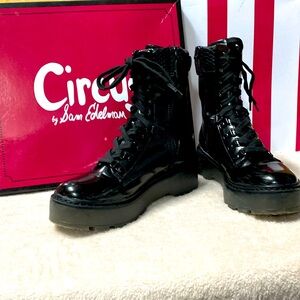 Circus NY by Sam Edelman Women's Sanders Mid Calf black patent Boot